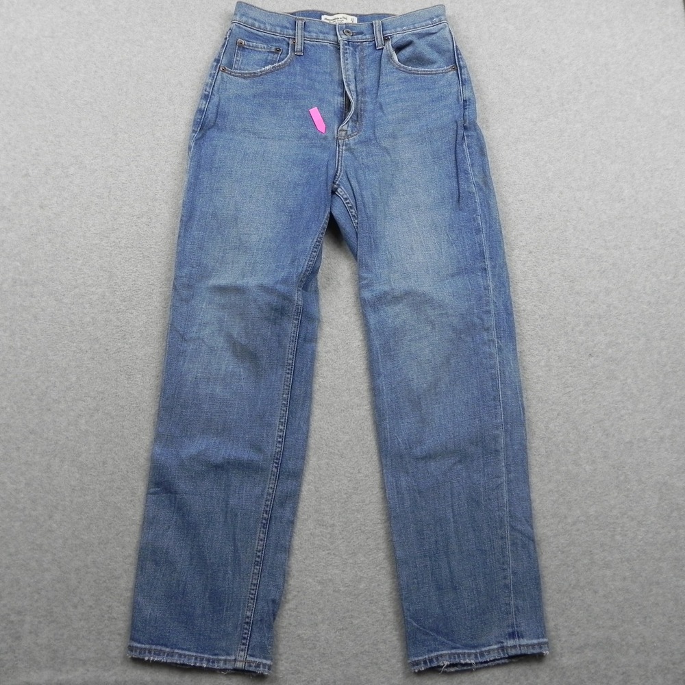 Abercrombie & Fitch Jeans Womens 27/4 Ankle Straight Ultra High Rise Denim Blue
